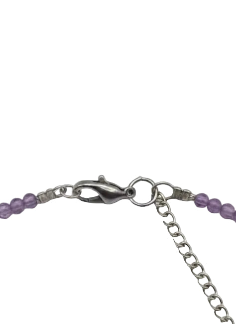 Collar Gargantilla Amatista con Luna | Intuición y Calma