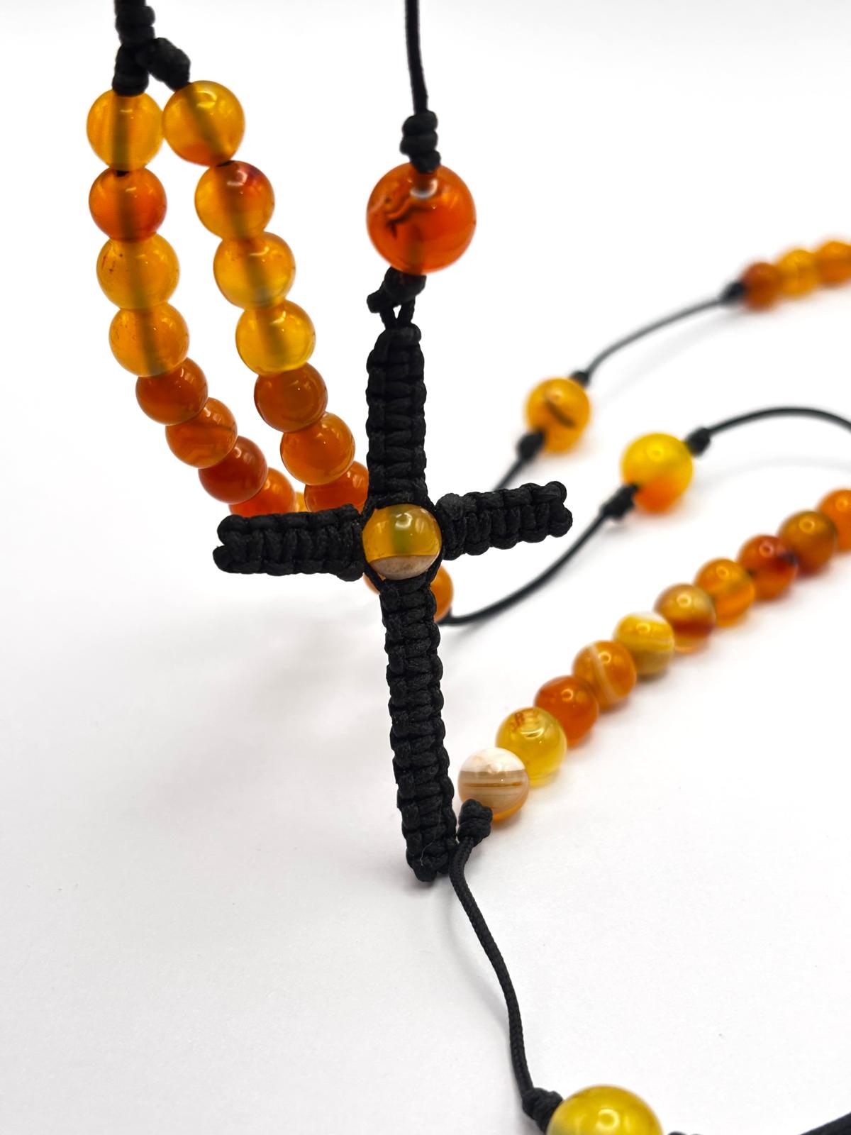 Rosario de Ágata Amarilla – Protección, Fe y Energía Positiva