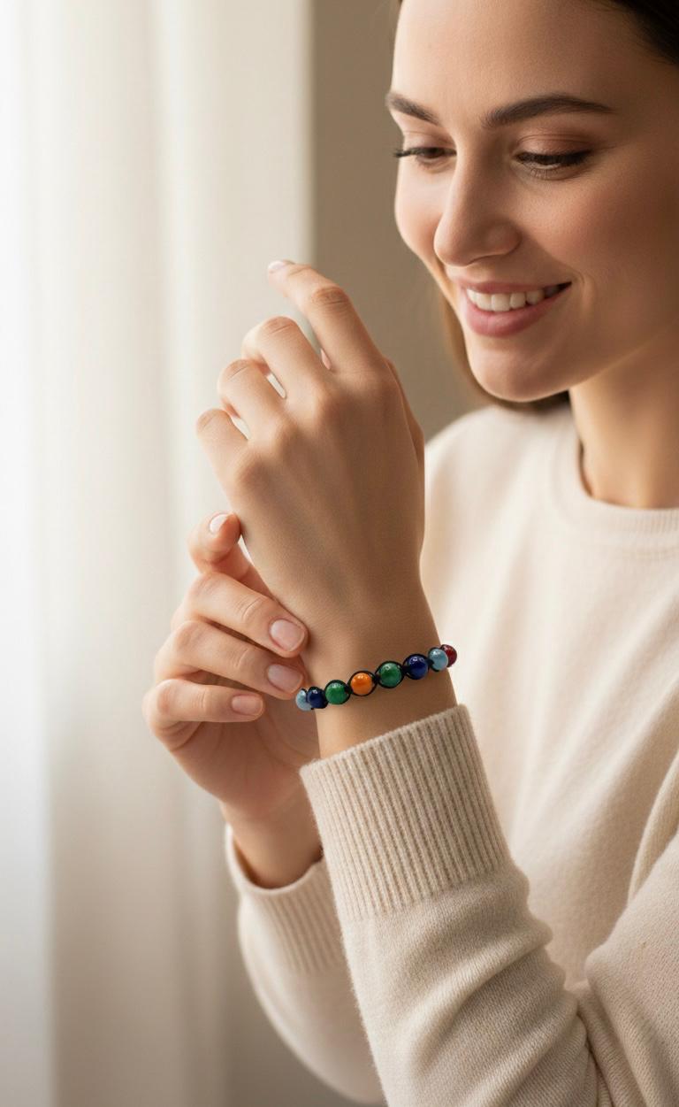 Pulsera de Ágatas Multicolor 8mm – Equilibrio y Protección