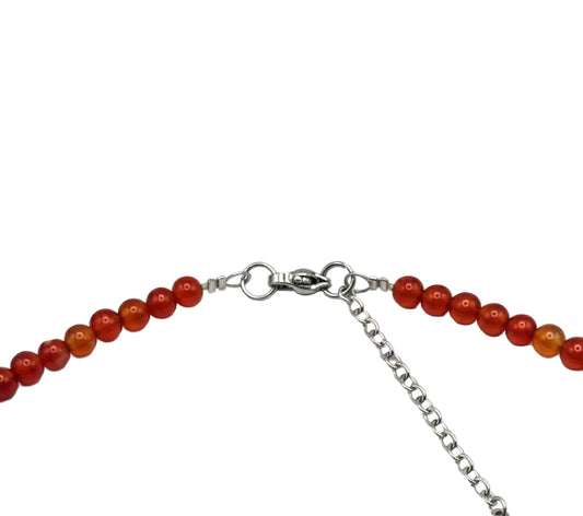 Collar Gargantilla Cornalina con Luna | Energía y Equilibrio