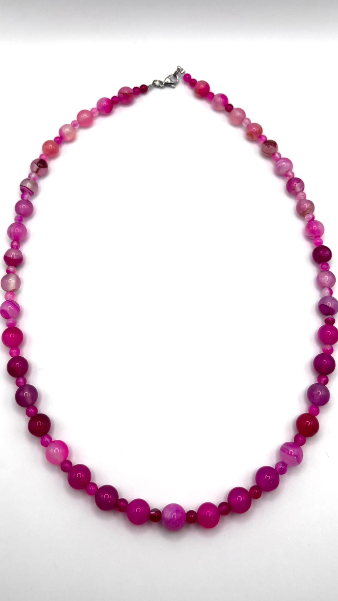 Collar de Ágata Rosa – Armonía y Amor