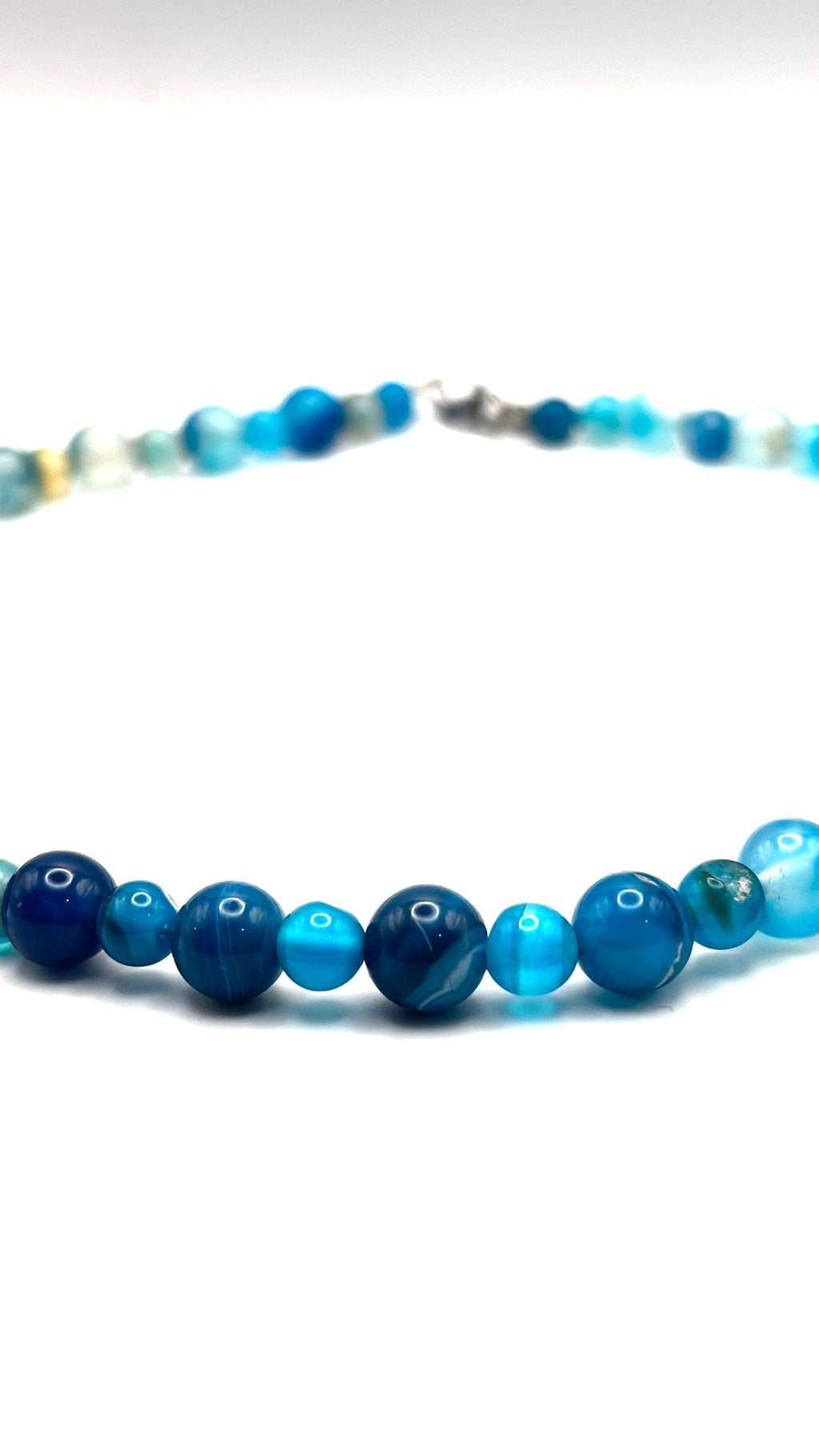 Collar de Ágata Azul – Calma y Comunicación