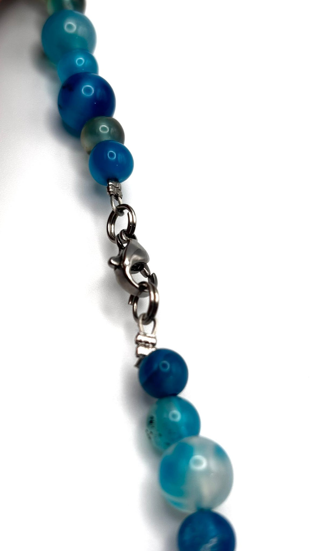 Collar de Ágata Azul – Calma y Comunicación