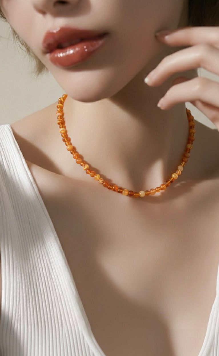 Collar de Ágata Amarilla – Energía y Confianza