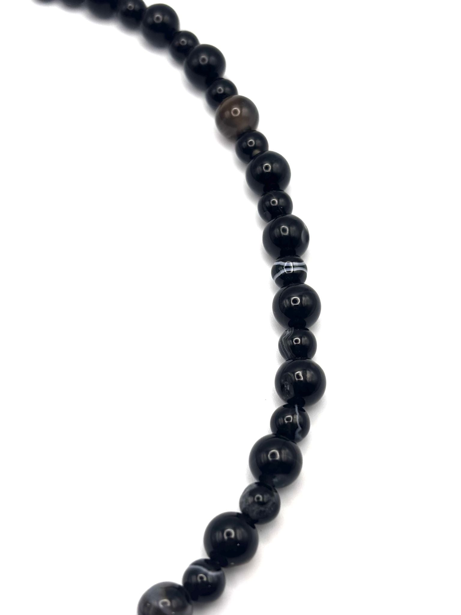 Collar de Ágata Negra – Protección y Fuerza