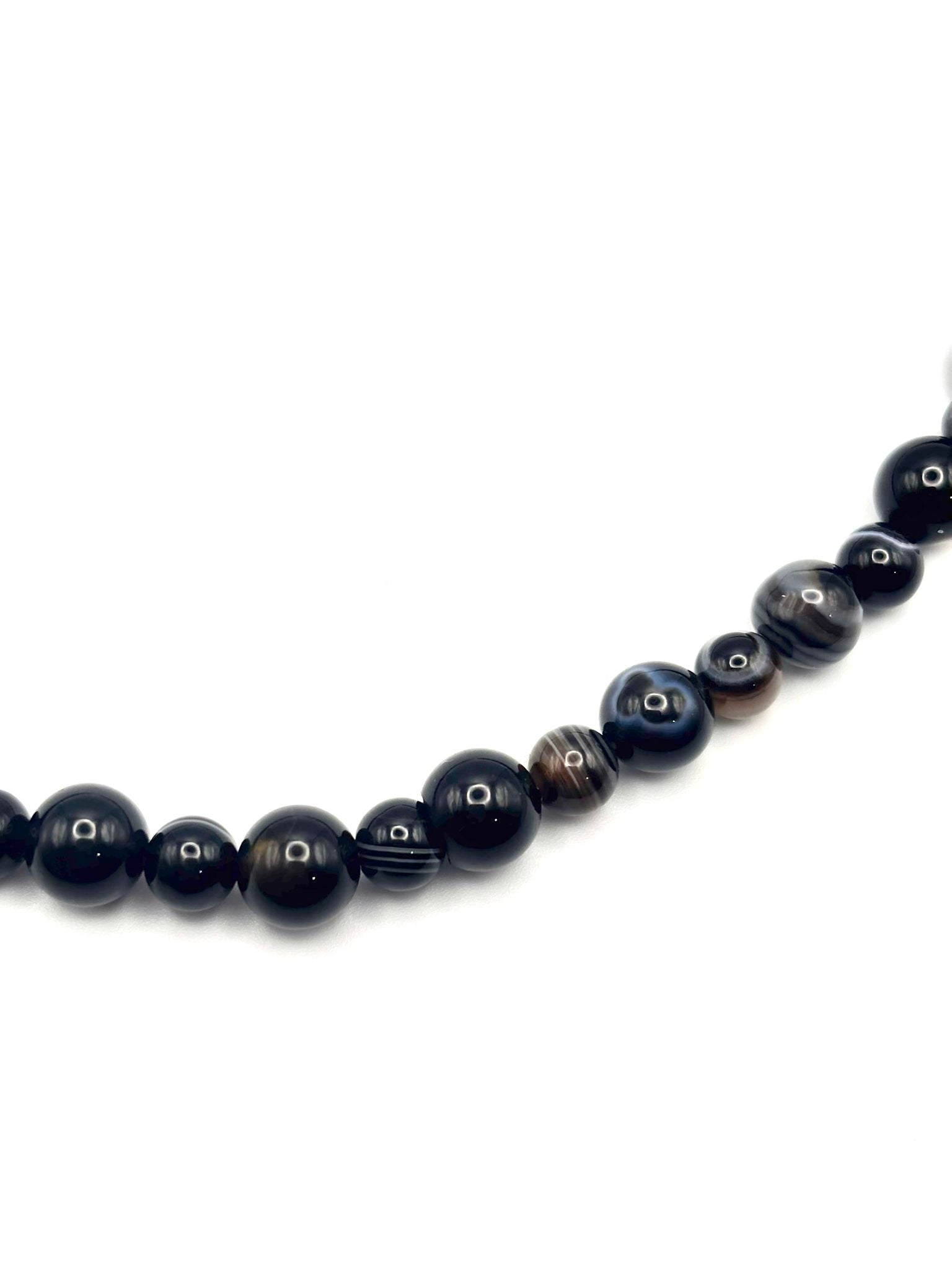 Collar de Ágata Negra – Protección y Fuerza