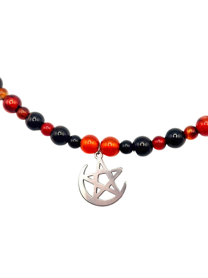Collar Ágata Fuego | Fuerza y Protección