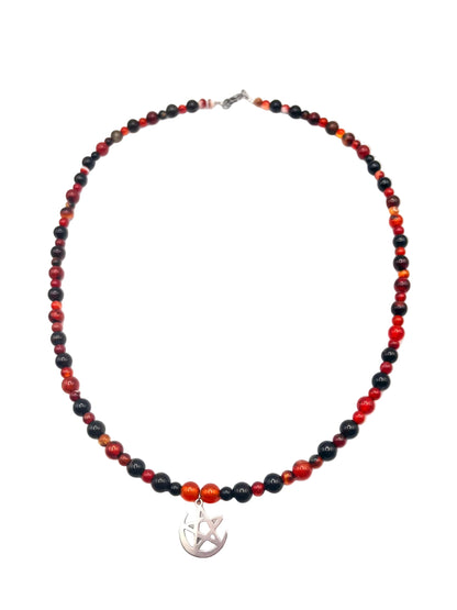 Collar Ágata Fuego | Fuerza y Protección