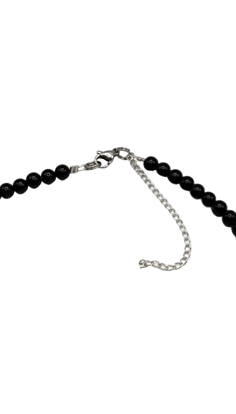 Collar Gargantilla Ónix con Trisquel | Protección y Equilibrio