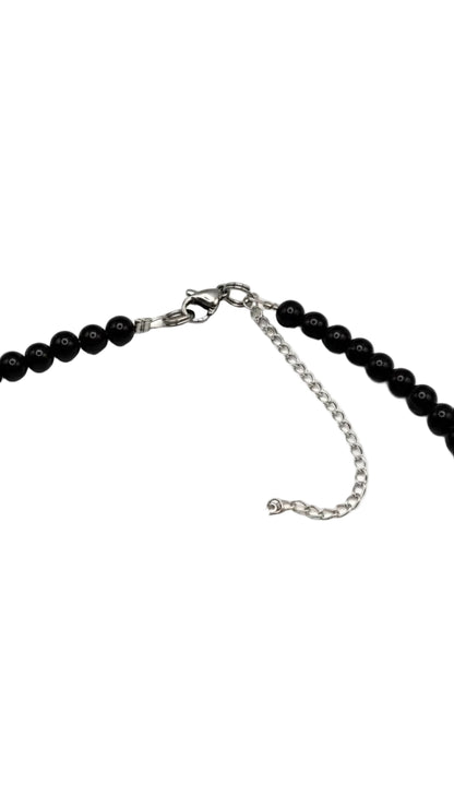 Collar Gargantilla Ónix con Trisquel | Protección y Equilibrio
