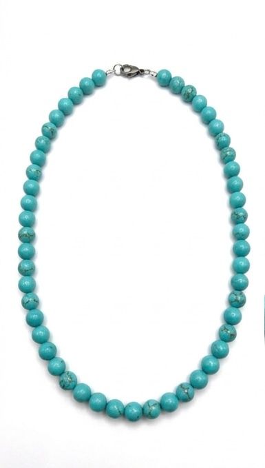 Collar de Turquesa 8mm – Protección y Equilibrio