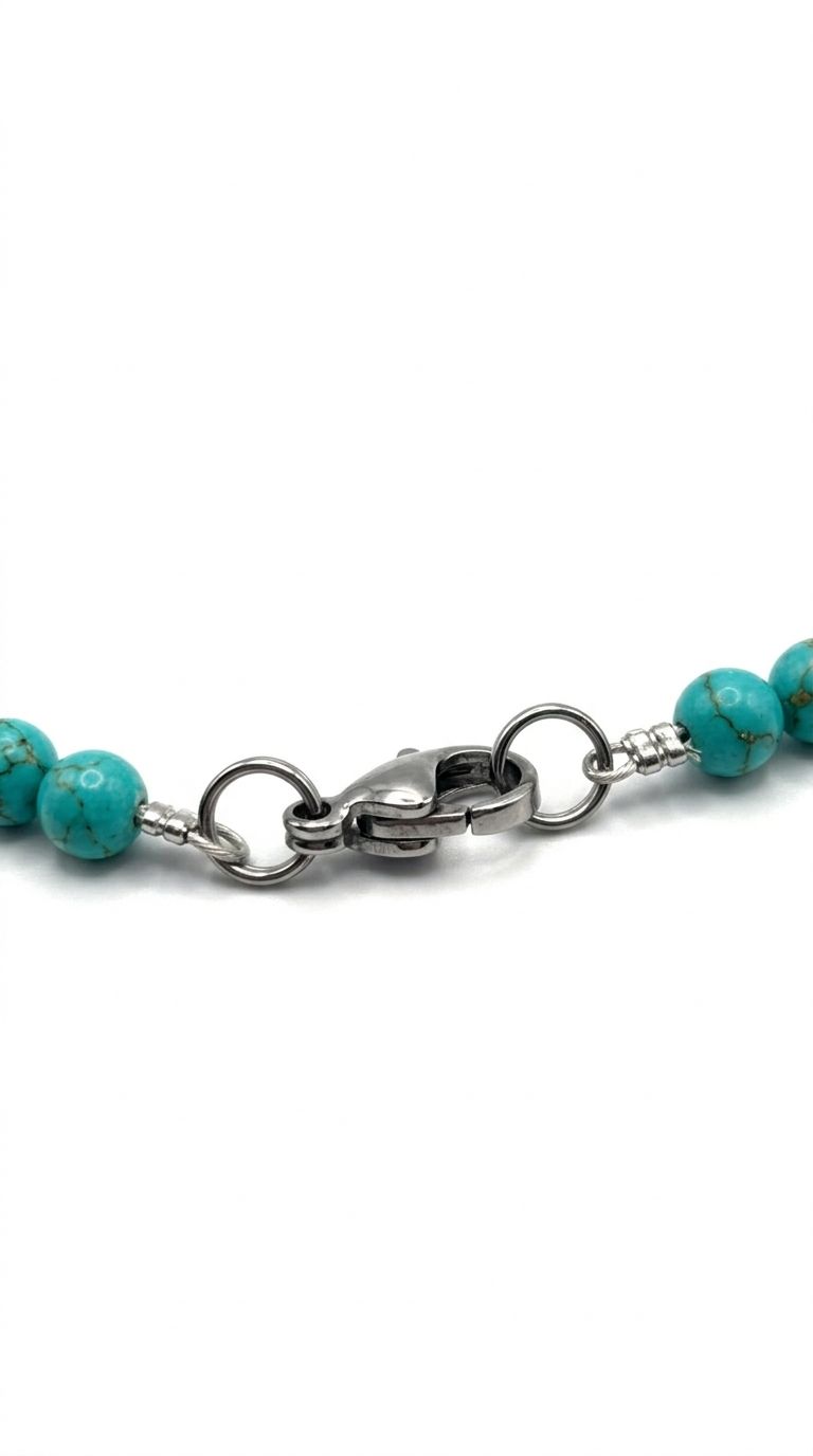 Collar de Turquesa 8mm – Protección y Equilibrio