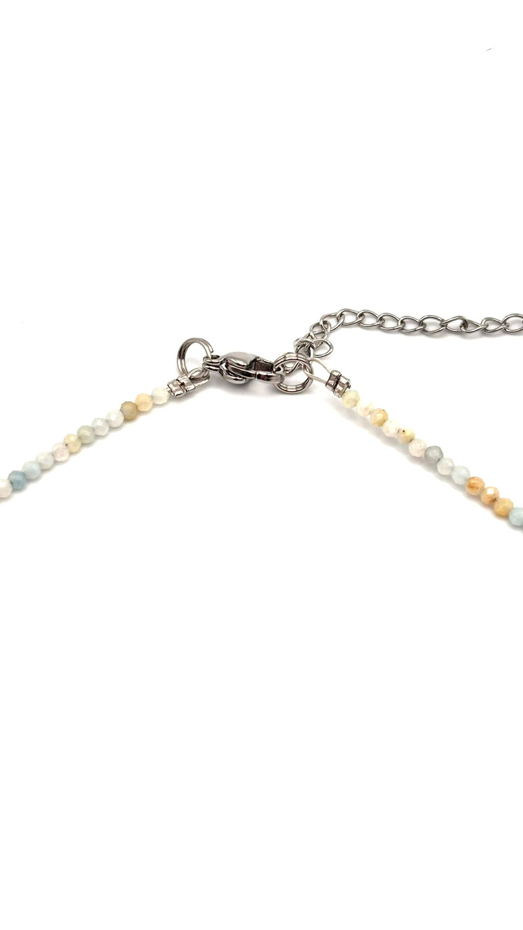 Gargantilla de Amazonita 2mm Facetada – Equilibrio y Elegancia Natural
