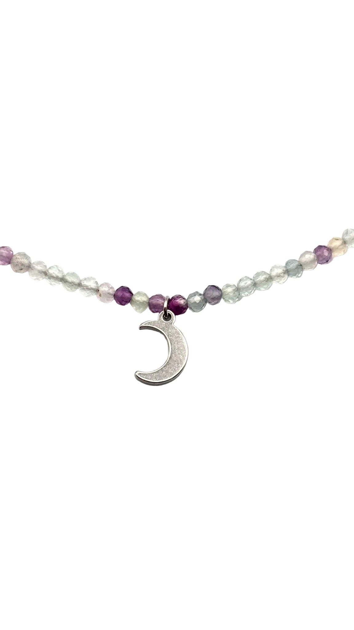 Collar Gargantilla Fluorita Facetada | Claridad y Equilibrio