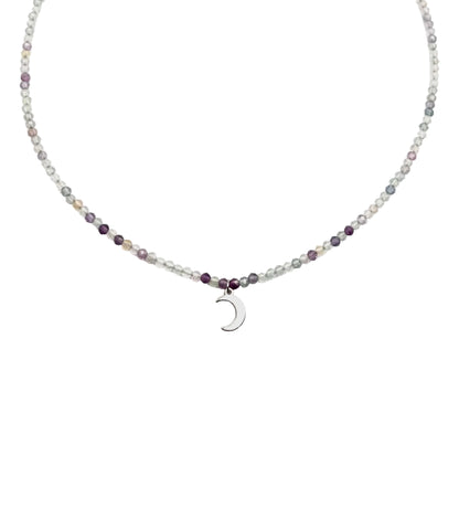 Collar Gargantilla Fluorita Facetada | Claridad y Equilibrio