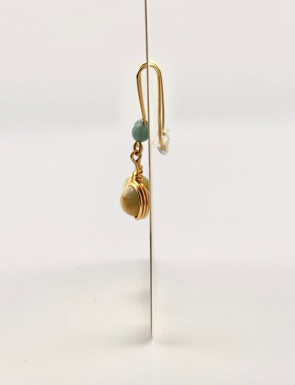 Pendientes Largos de Amazonita – Armonía y Elegancia en Plata o Dorado