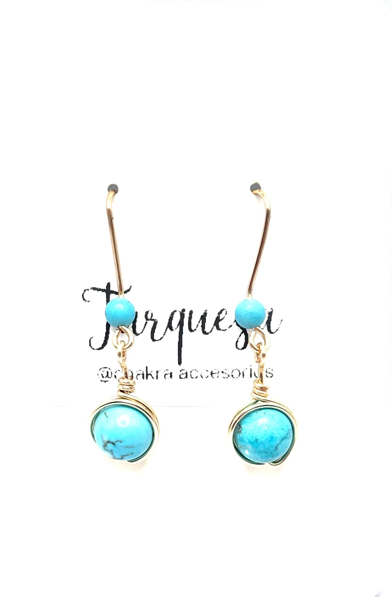 Pendientes Largos de Turquesa – Protección, Equilibrio y Estilo Natural