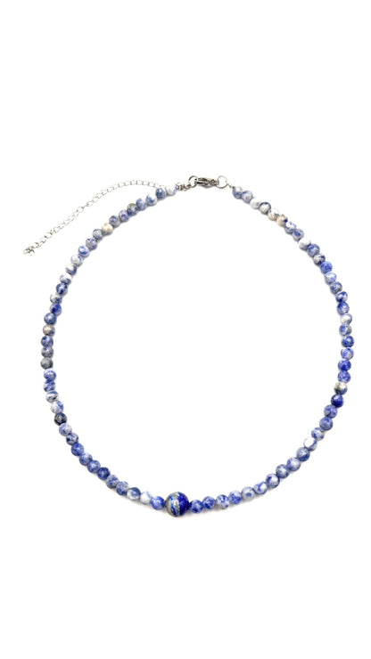 Collar Gargantilla Sodalita y Lapislázuli | Intuición y Sabiduría