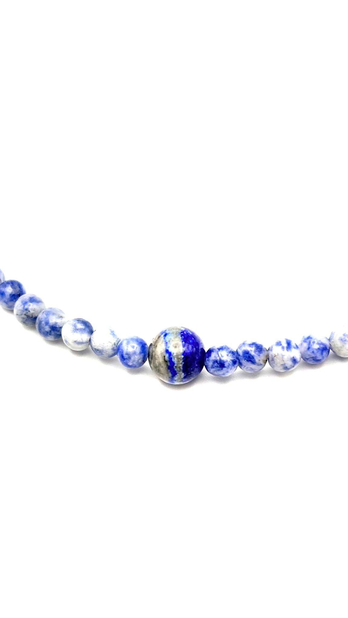 Collar Gargantilla Sodalita y Lapislázuli | Intuición y Sabiduría