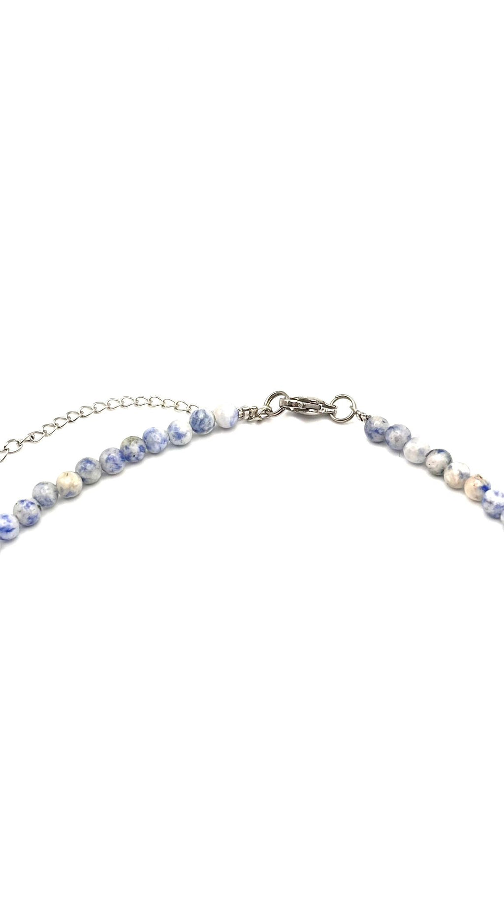 Gargantilla de Sodalita 4 mm con Lapislázuli Central 8 mm – Intuición, Sabiduría y Equilibrio