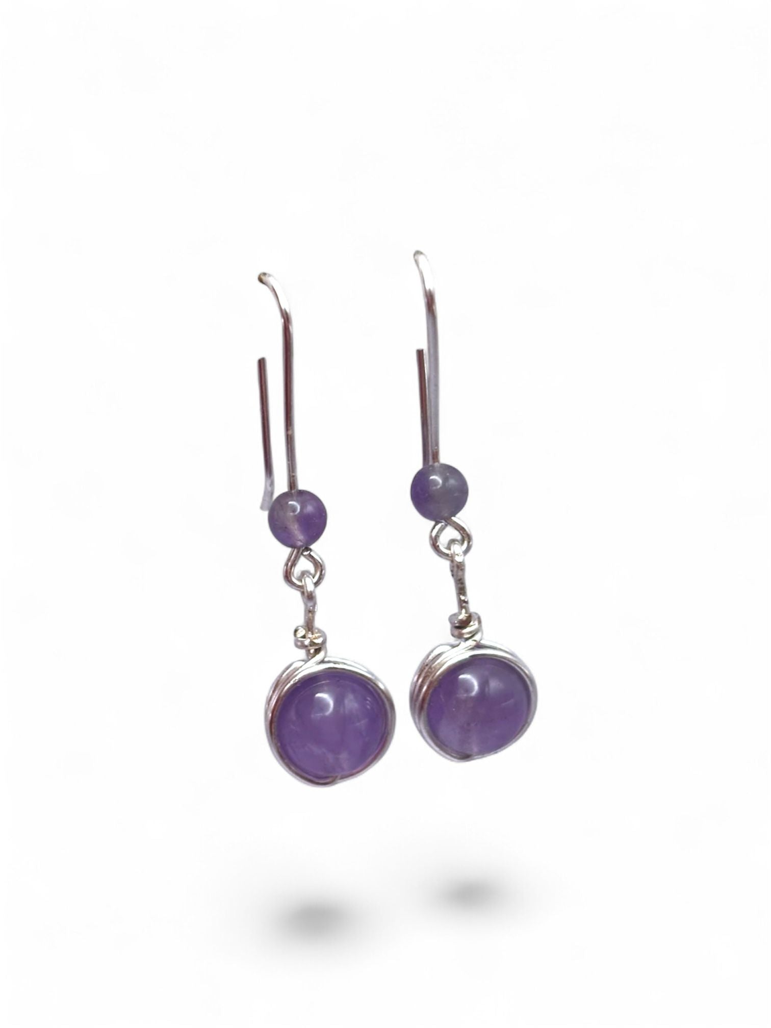Pendientes Largos de Amatista – Calma, Protección y Elegancia Natural