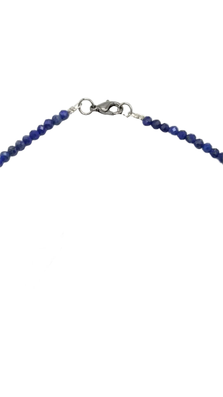 Collar Gargantilla Lapislázuli con Luna | Sabiduría e Intuición