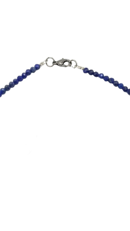 Collar Gargantilla Lapislázuli con Luna | Sabiduría e Intuición