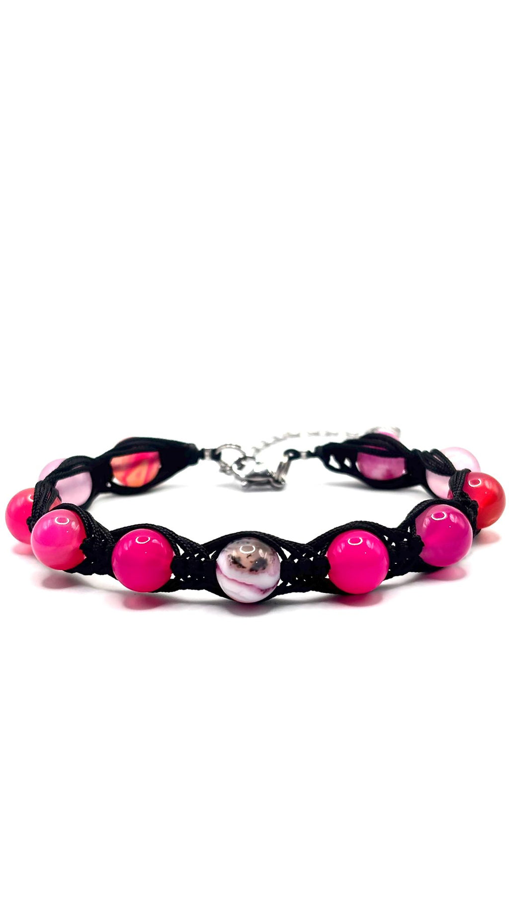 Pulsera de Ágata Rosa 8 mm – Calma, Amor y Equilibrio Emocional