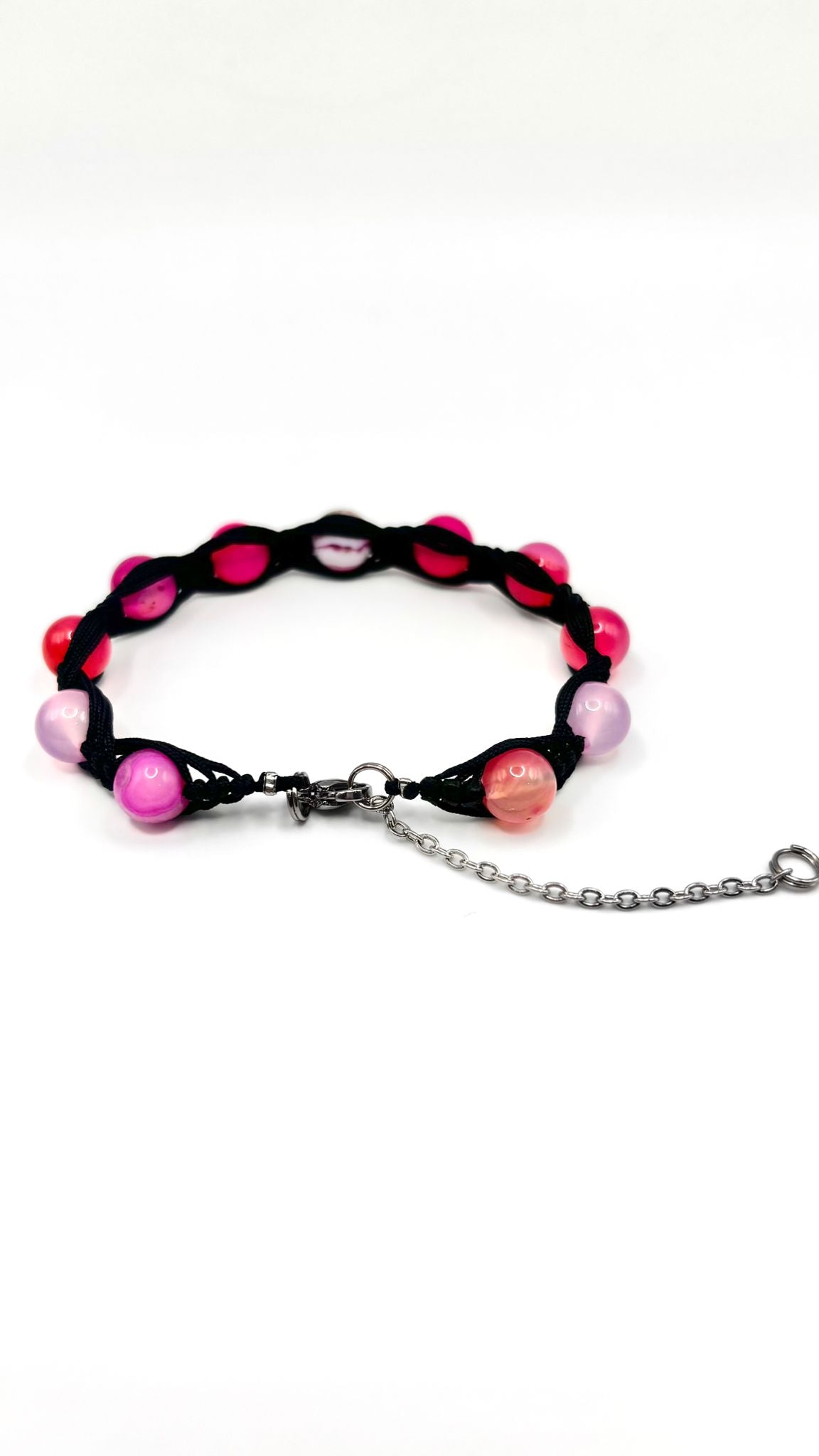 Pulsera de Ágata Rosa 8 mm – Calma, Amor y Equilibrio Emocional