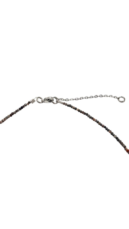 Collar Gargantilla Rodonita con Luna | Amor y Equilibrio