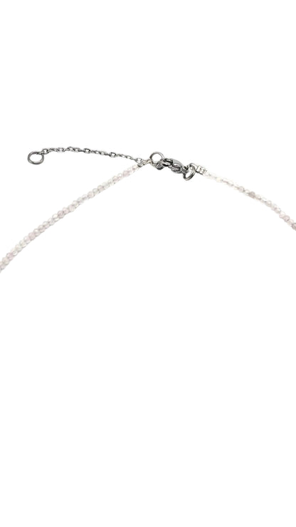 Collar Gargantilla Cuarzo Rosa con Luna | Amor y Dulzura