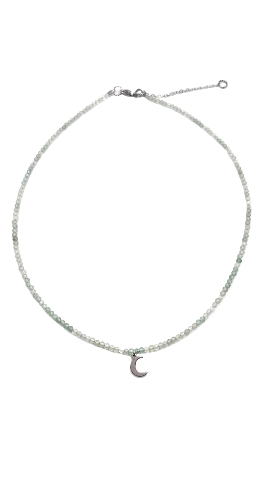 Collar Gargantilla Aventurina con Luna | Suerte y Armonía