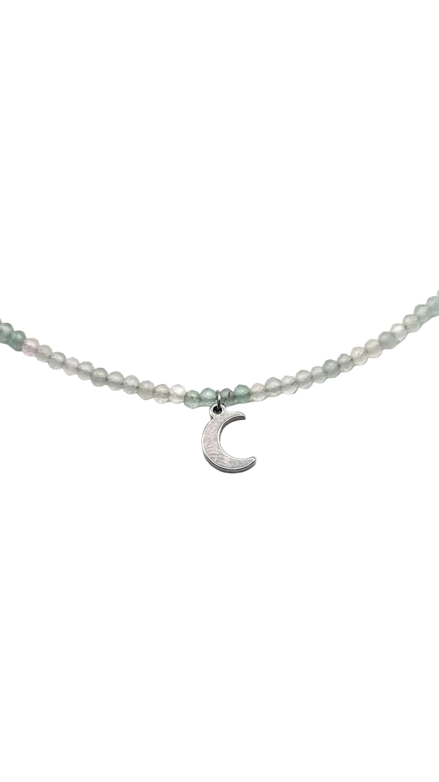 Collar Gargantilla Aventurina con Luna | Suerte y Armonía
