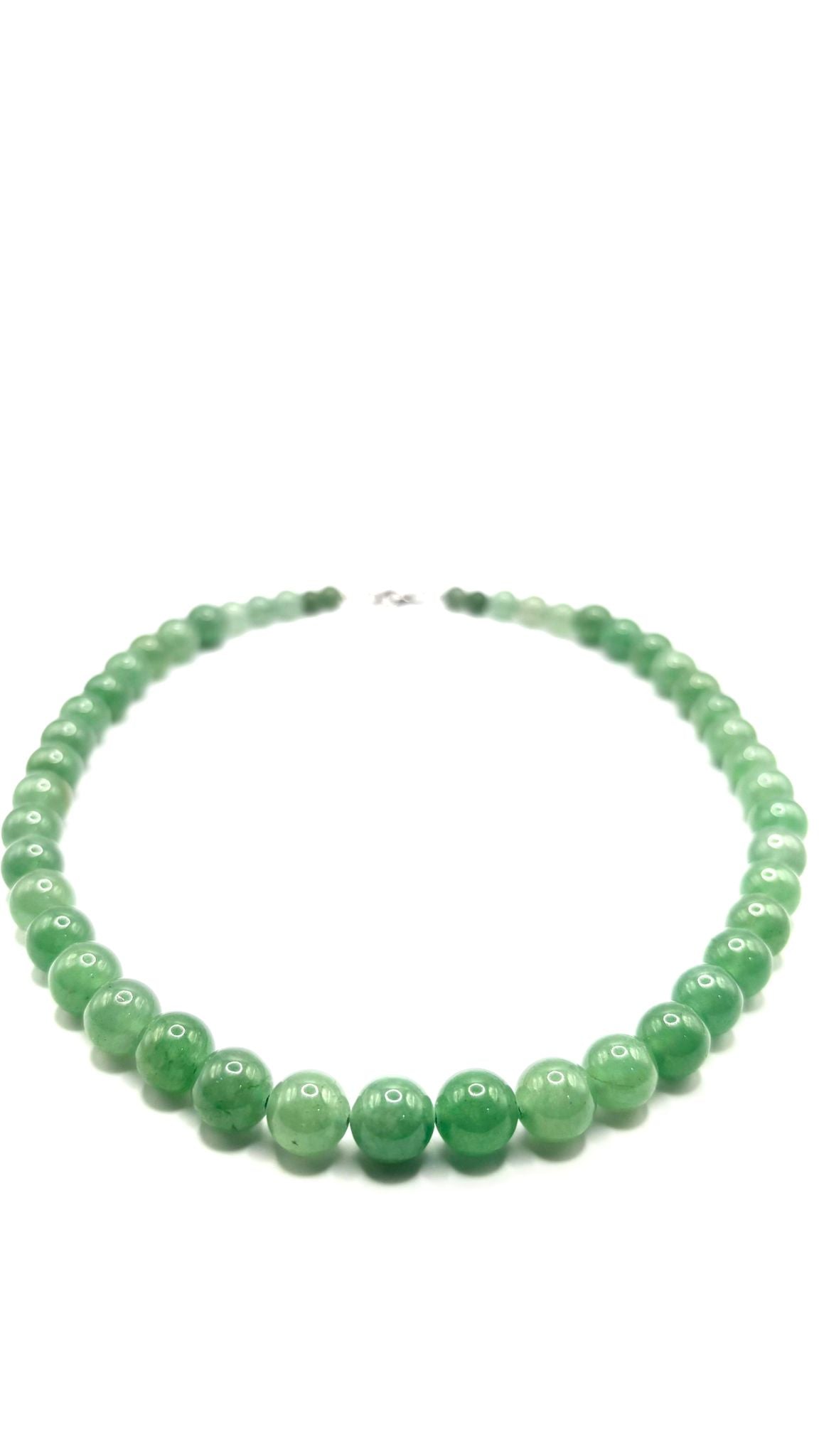 Collar de Aventurina 10 mm – Equilibrio, Suerte y Energía Natural