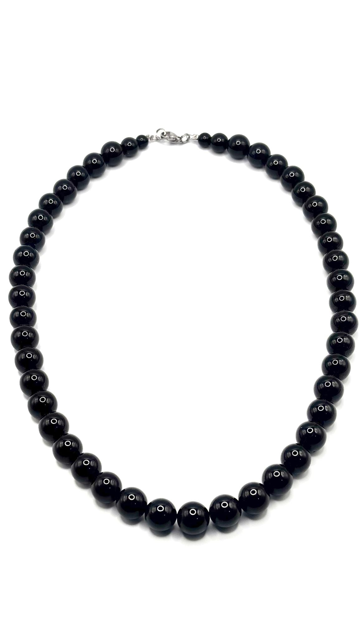 Collar de Ónix 10 mm – Protección, Fuerza y Elegancia Atemporal