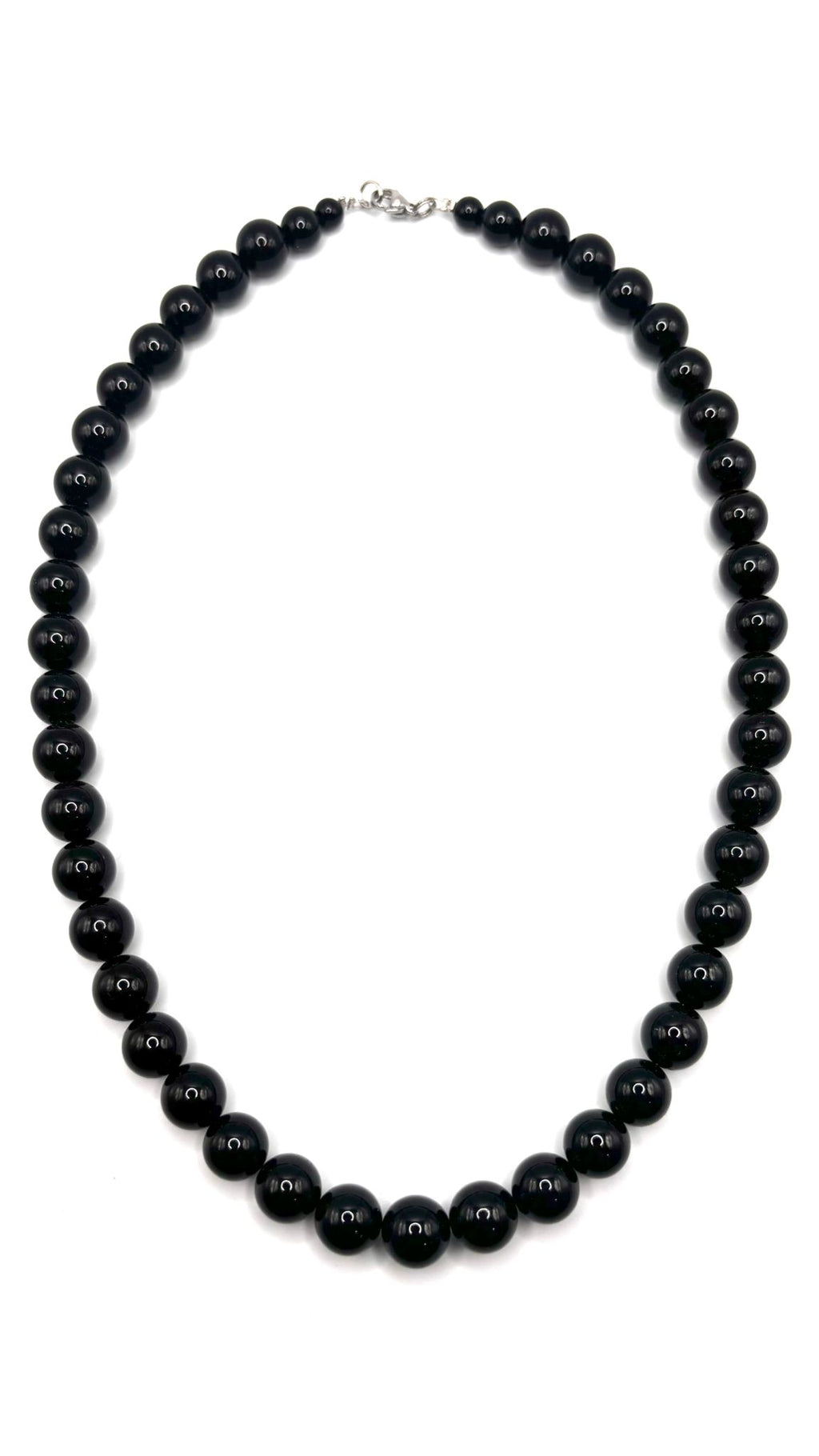 Collar de Ónix 10 mm – Protección, Fuerza y Elegancia Atemporal