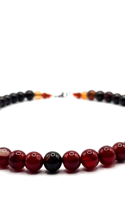 Collar Ágata Fuego | Energía y Fuerza Interior