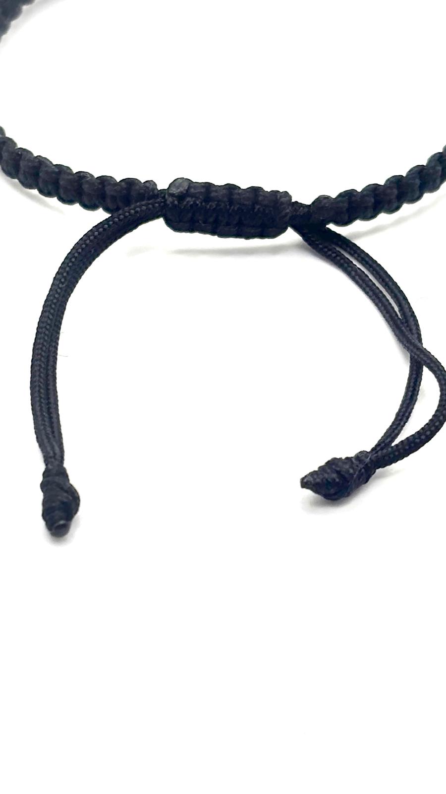 Pulsera Cleopatra de Lapislázuli 8 mm con Tejido Macramé Ajustable