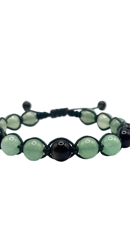 Pulsera Aventurina y Obsidiana | Calma y Protección