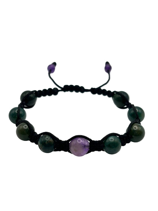 Pulsera Azurita y Amatista | Claridad, Calma y Conexión