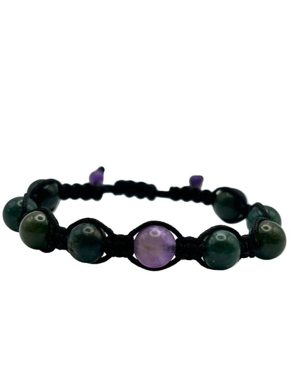 Pulsera Azurita y Amatista | Claridad, Calma y Conexión