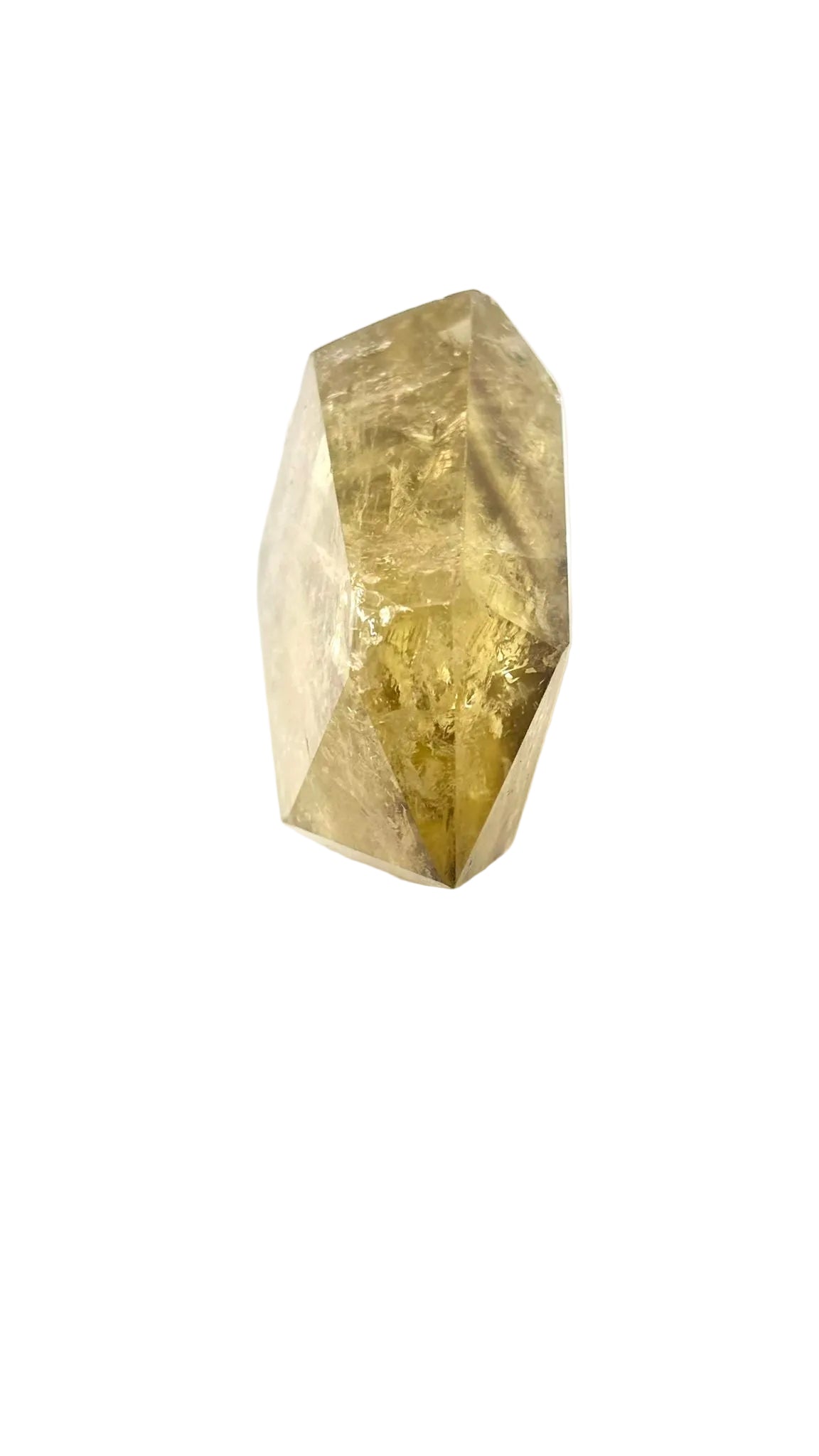 Punta de Citrino pulido de 6 Caras – Piedra de Abundancia
