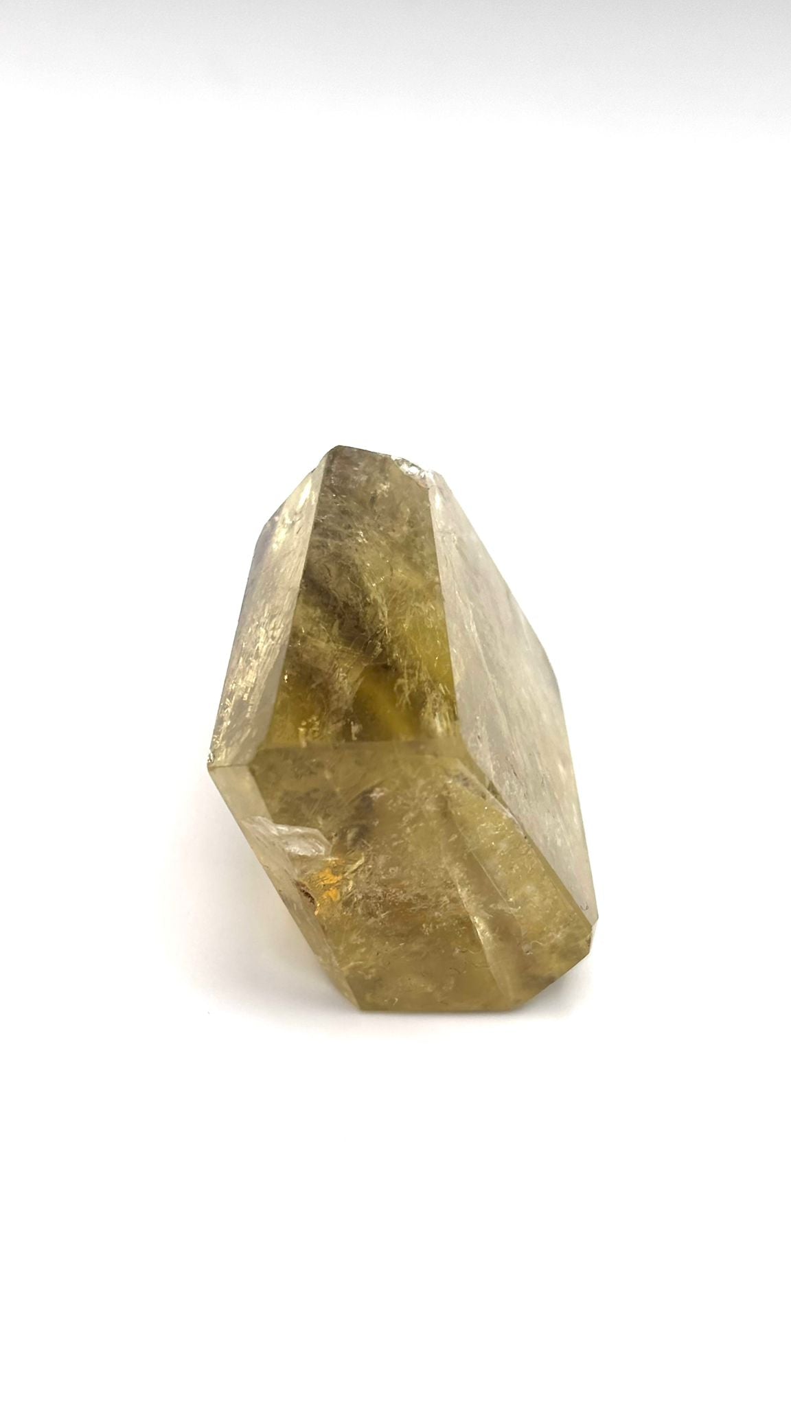 Punta de Citrino pulido de 6 Caras – Piedra de Abundancia