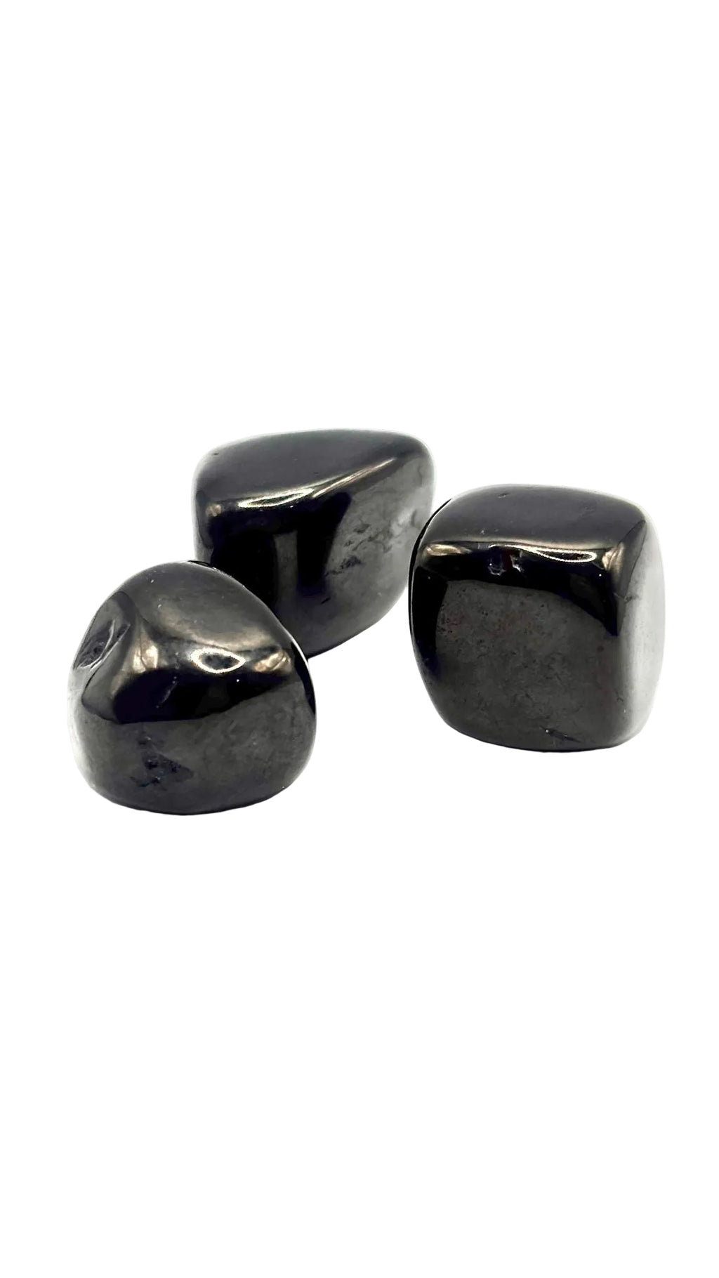 Piedra Rodada de Azabache – Protección y Limpieza Energética (3 piezas)