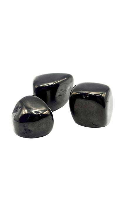 Piedra Rodada de Azabache – Protección y Limpieza Energética (3 piezas)