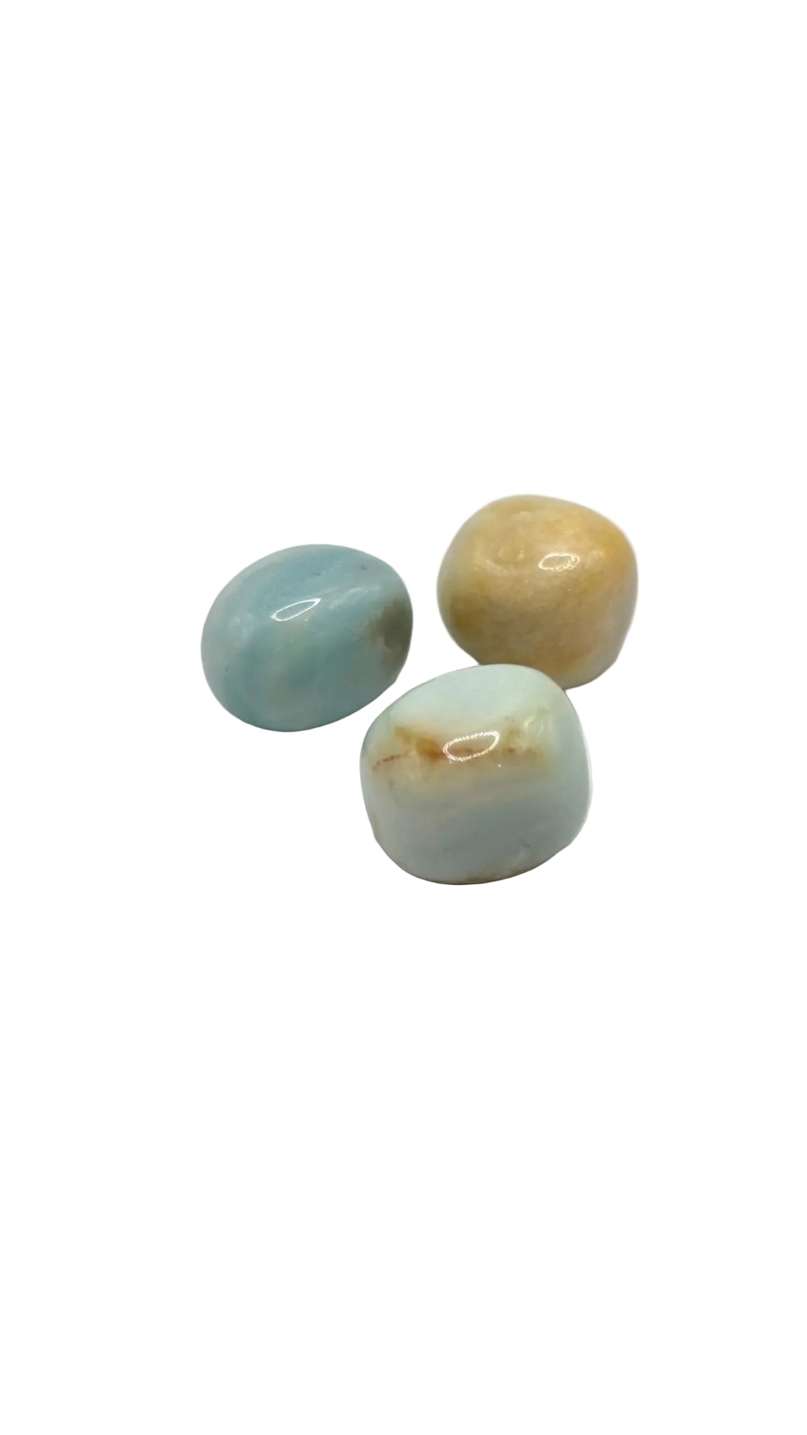 Piedras Rodadas de Amazonita – Armonía y Equilibrio Natural (3 piezas)