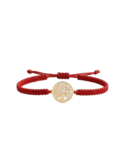Pulsera Árbol de la Vida Roja | Fuerza y Crecimiento