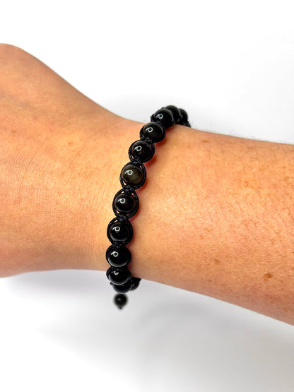 Pulsera Obsidiana Negra | Protección y Fuerza
