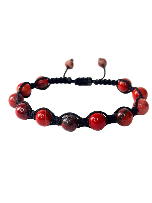 Pulsera Jaspe Rojo | Fuerza y Estabilidad