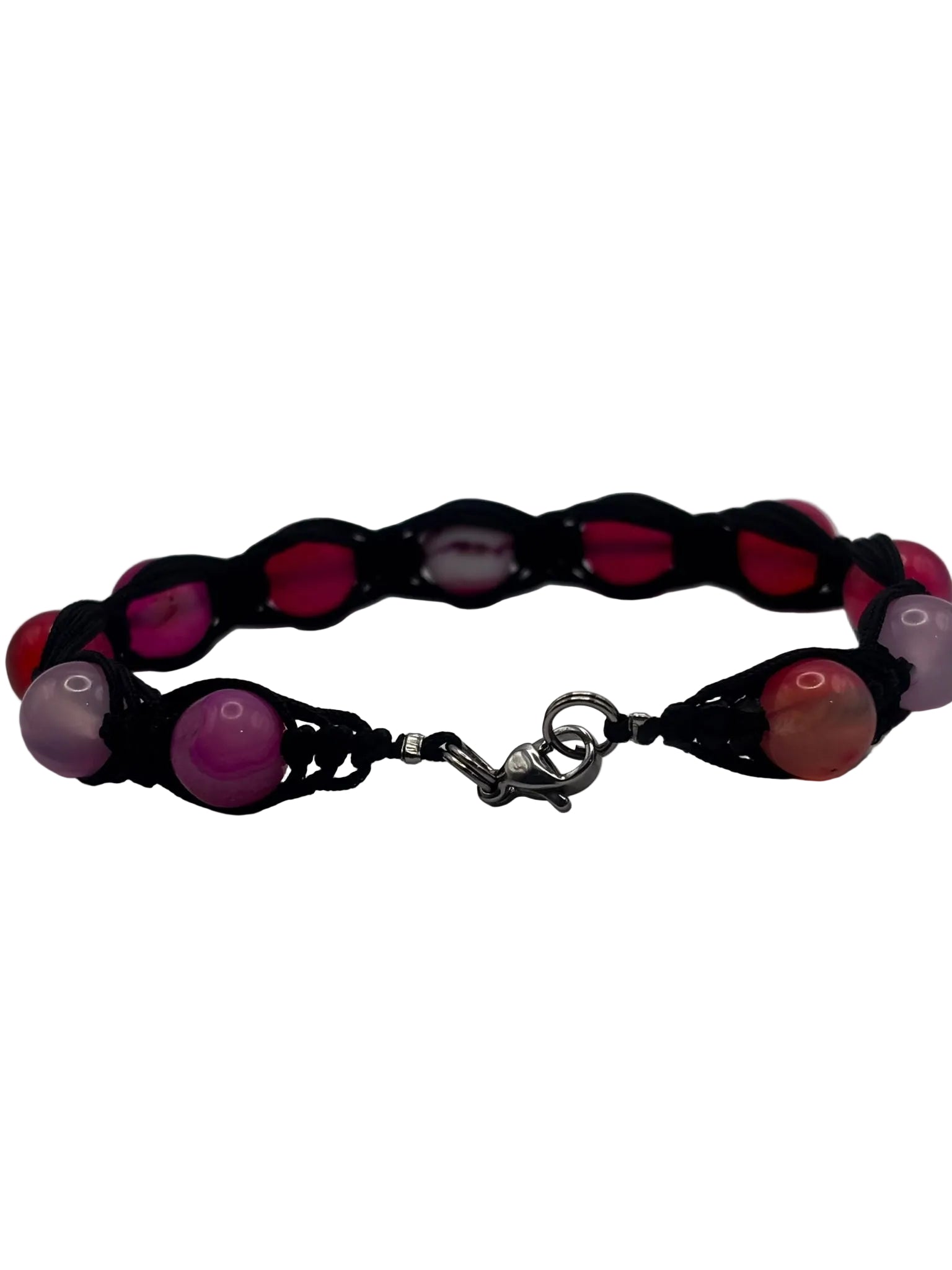 Pulsera de Ágata Rosa 8 mm – Calma, Amor y Equilibrio Emocional